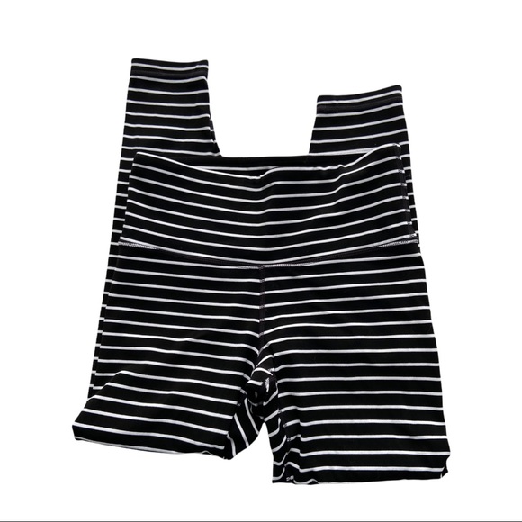 Athleta Pants - Athleta Black & White Striped Legging